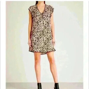 ZADIG VOLTAIRE RINGO LEO CRINKLED DRESS size small